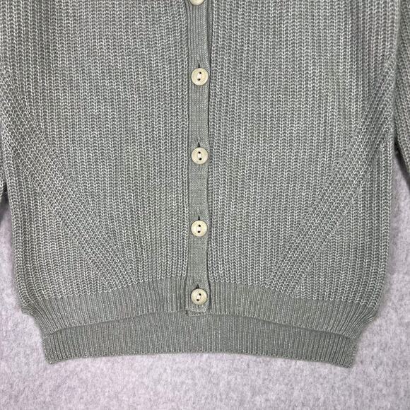 AllSaints Green Bay Leanne Cardigan Knit Wool Alpaca Blend Sweater Size Small - Picture 4 of 8